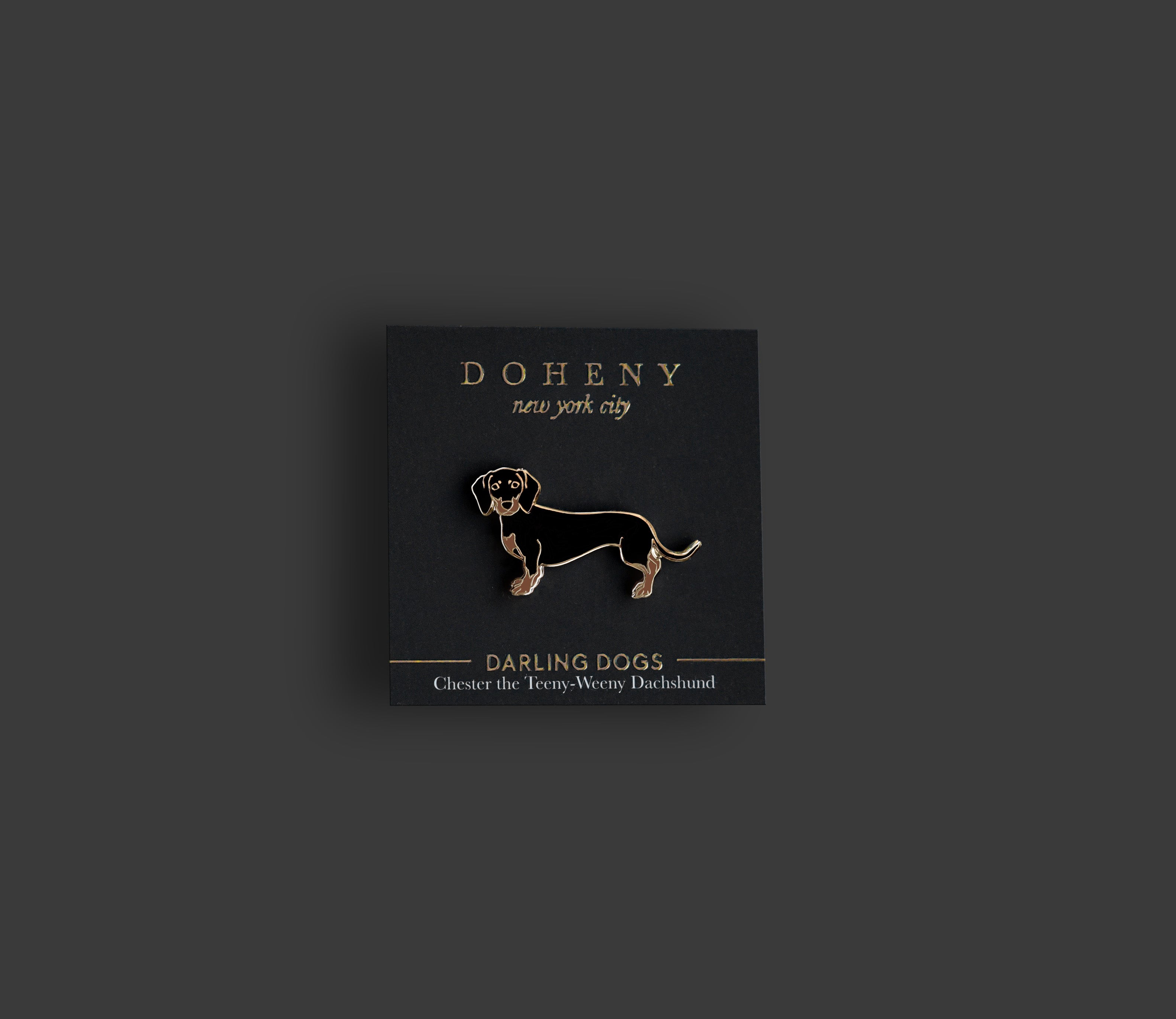 Dachshund - Black and Tan Pin