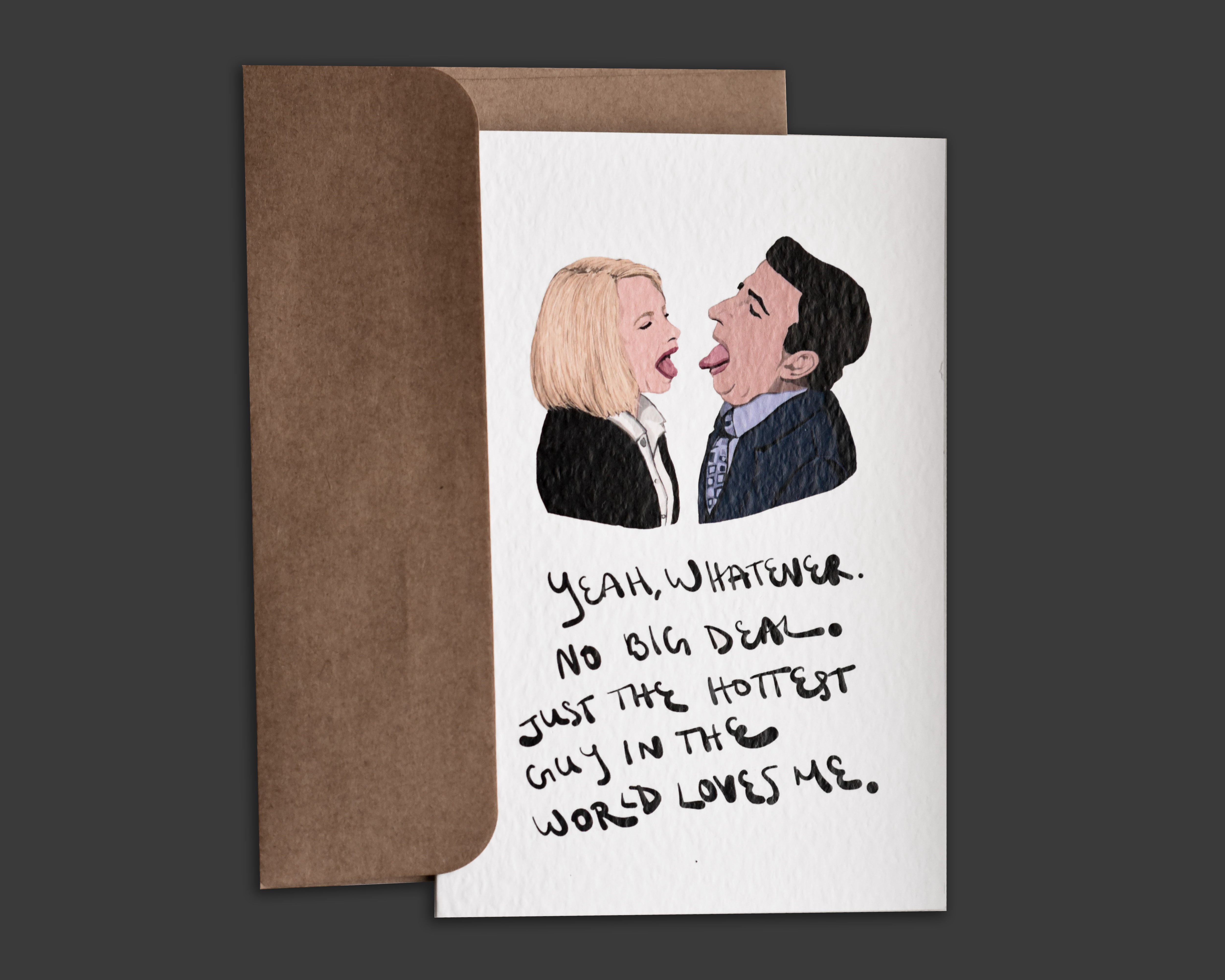 Michael and Holly "Hottest Guy" Greeting Card