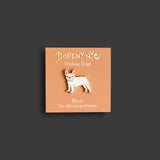 Frenchie - White Pin