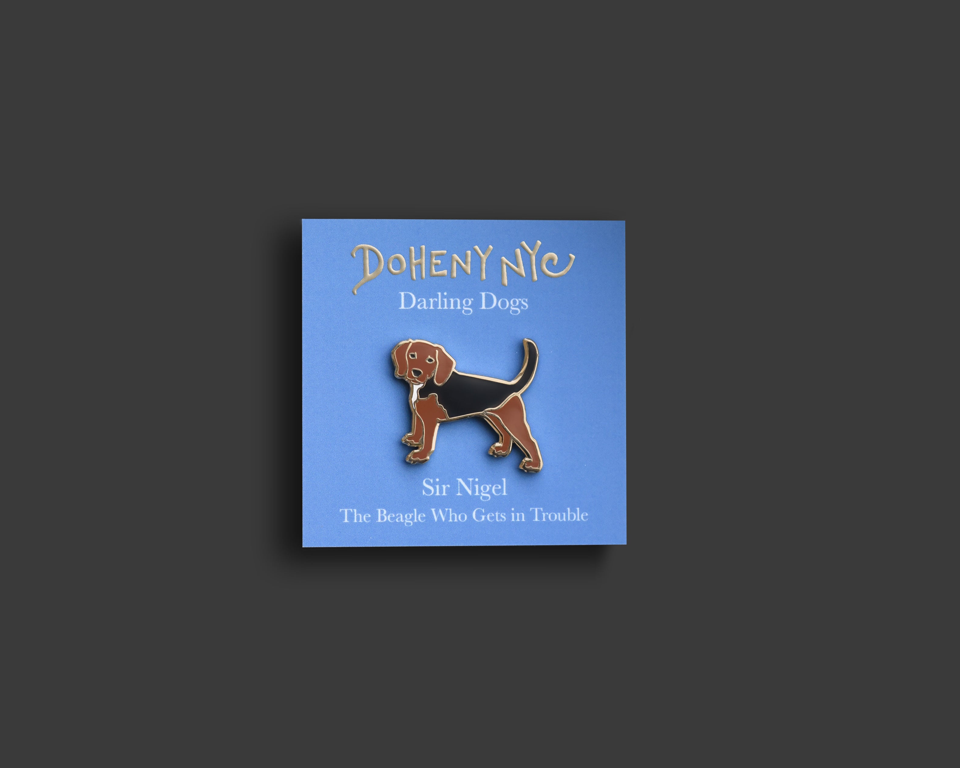 Beagle - Brown and Black Pin