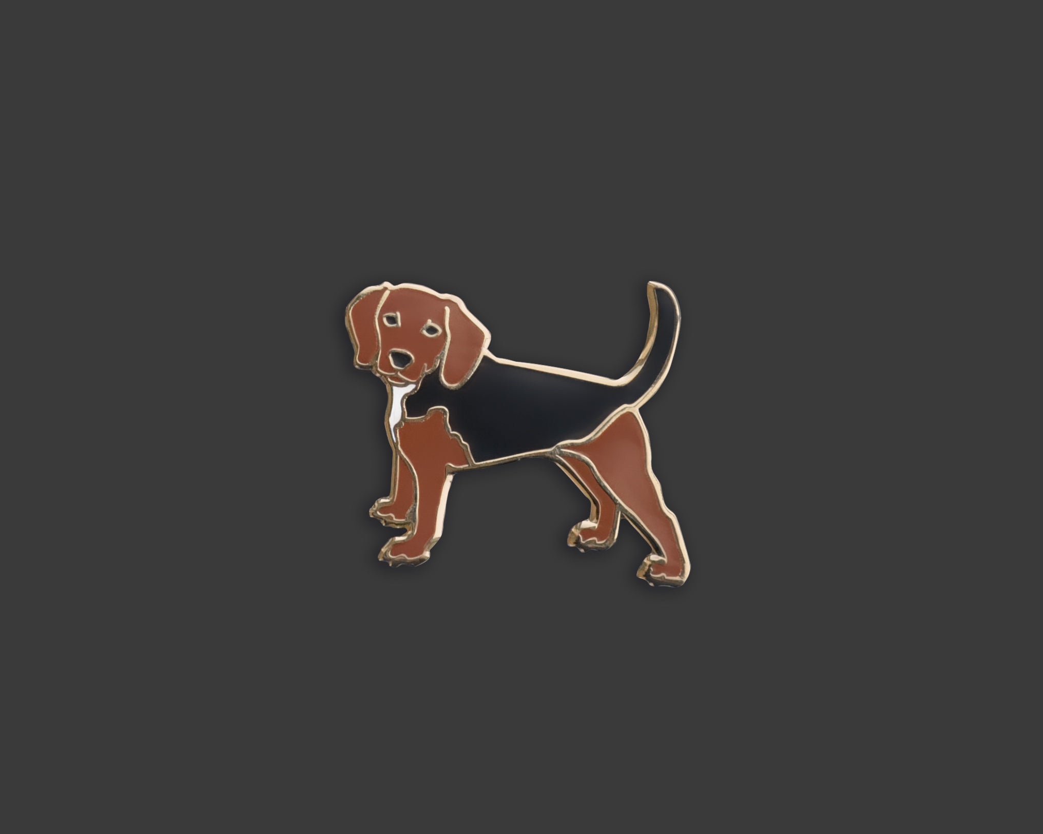 Beagle - Brown and Black Pin