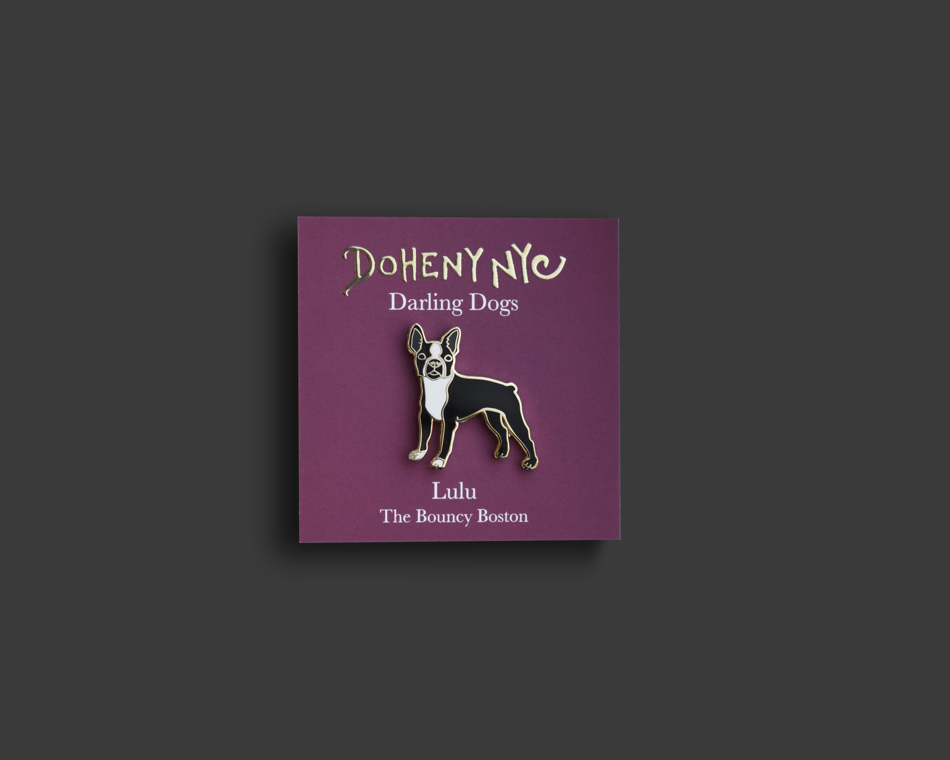 Boston Terrier Pin