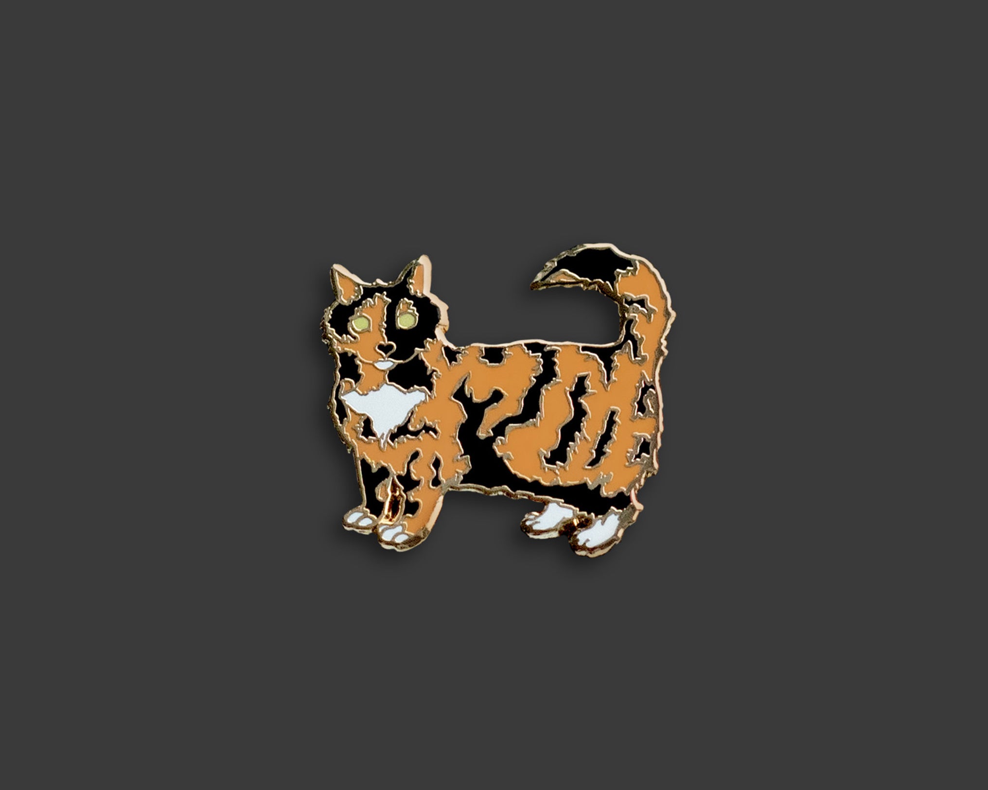 Calico Cat Pin