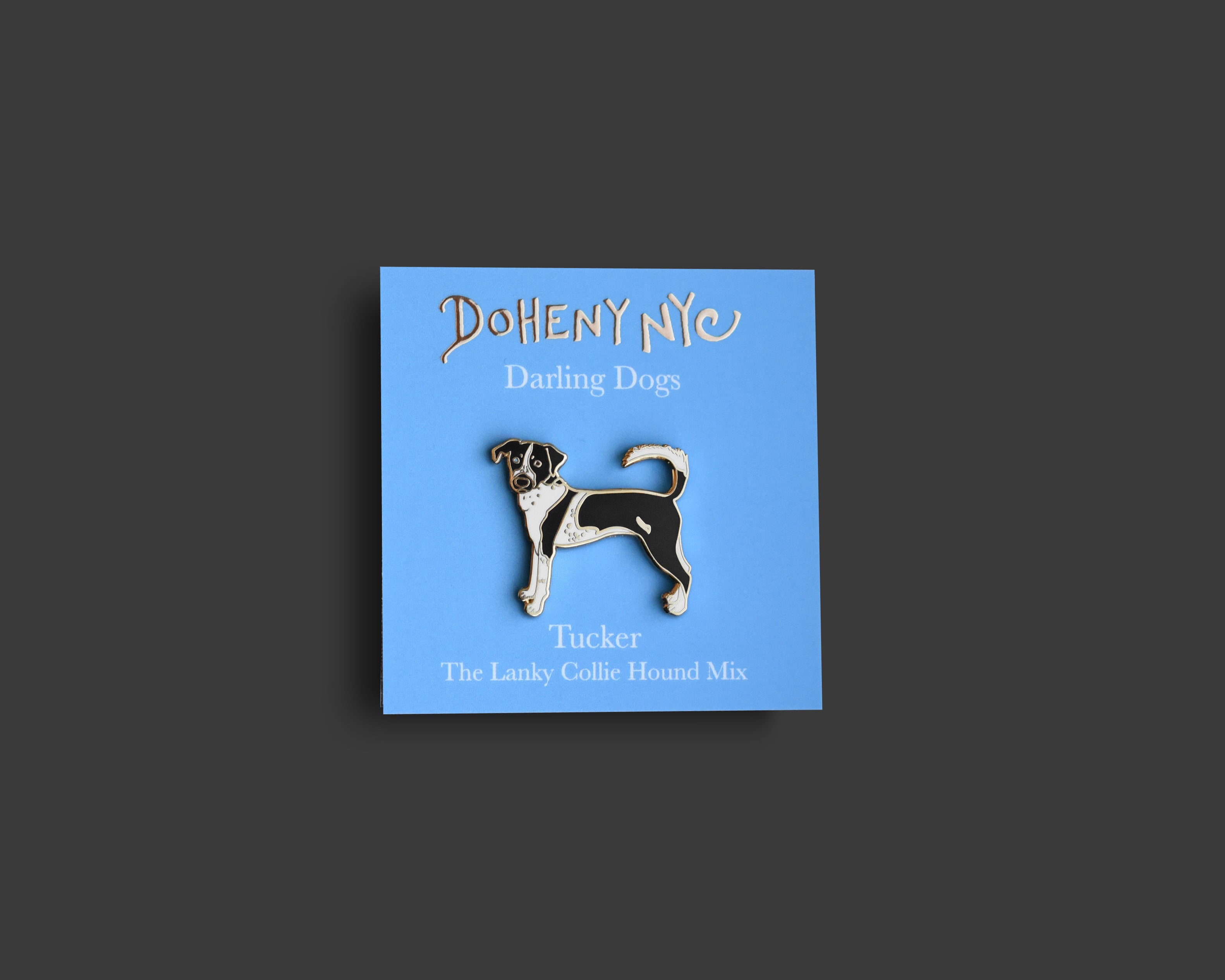Collie Hound Mix Pin