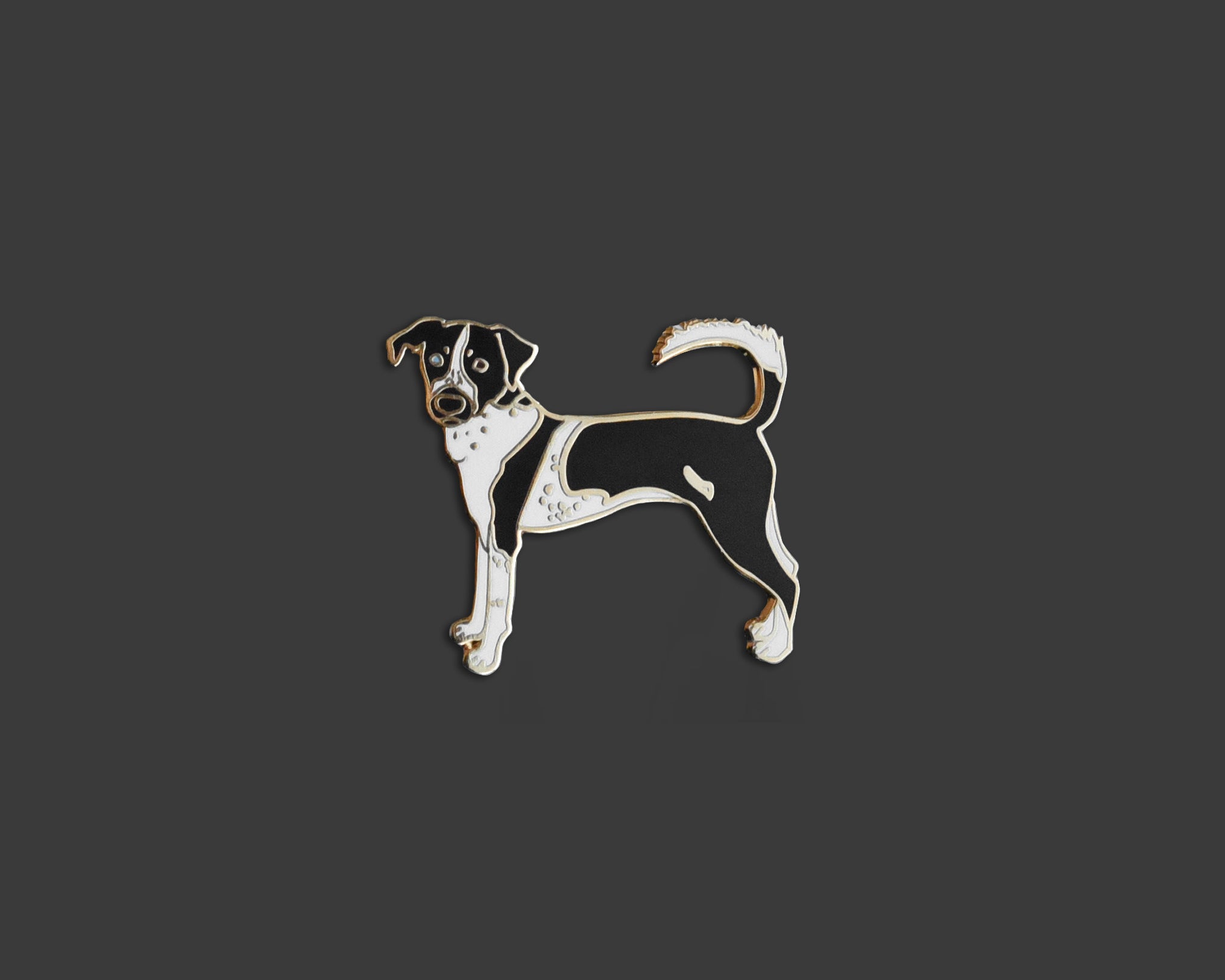 Collie Hound Mix Pin