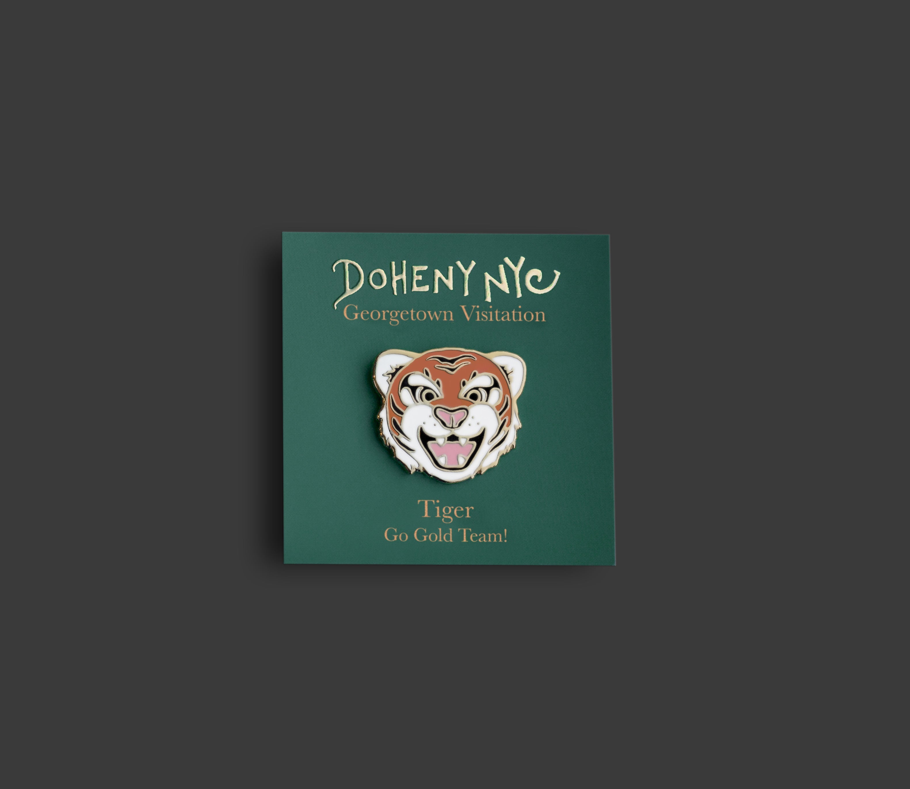 Georgetown Visitation Tiger Mascot Pin