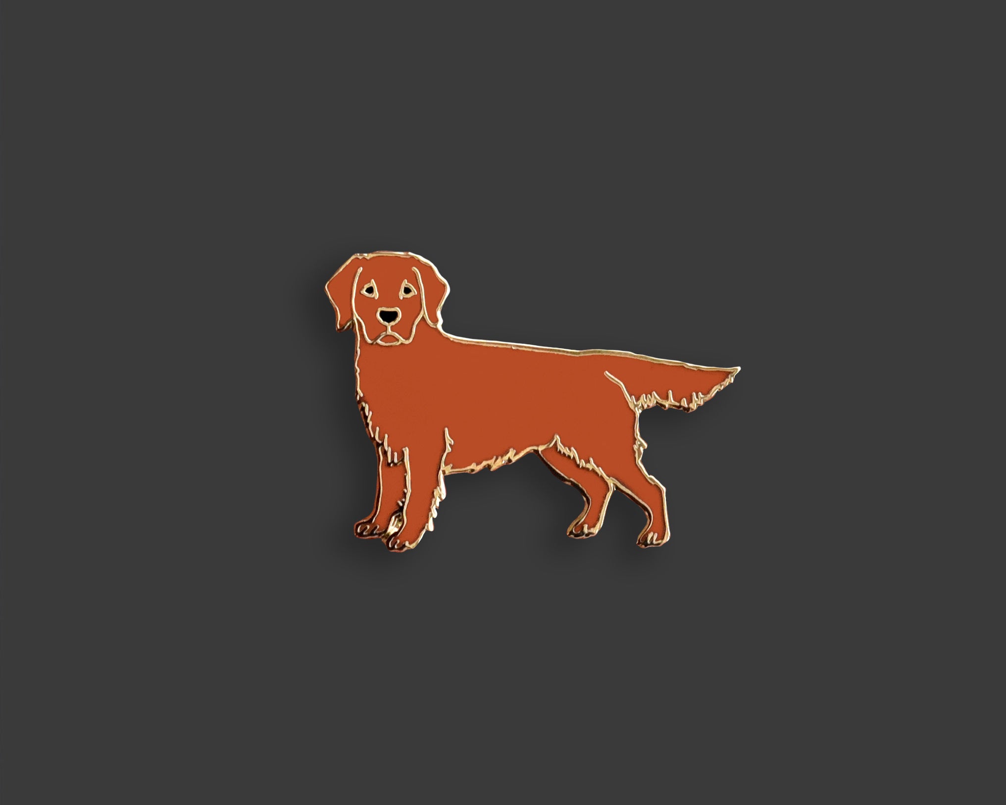 Golden Retriever - Red Pin