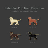 Labrador - Yellow Pin