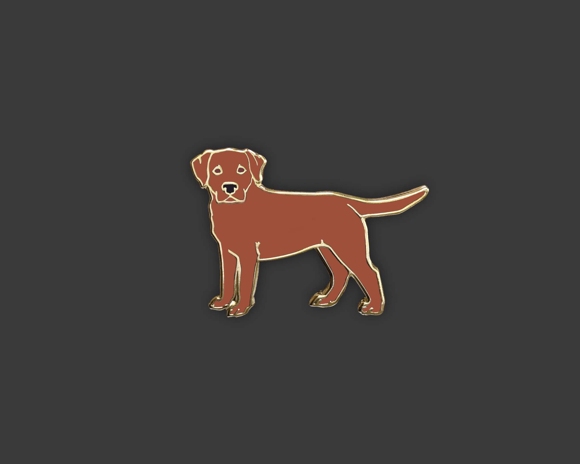 Labrador - Red Fox Pin