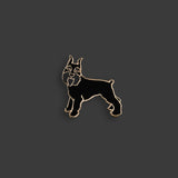 Schnauzer Pin - Black