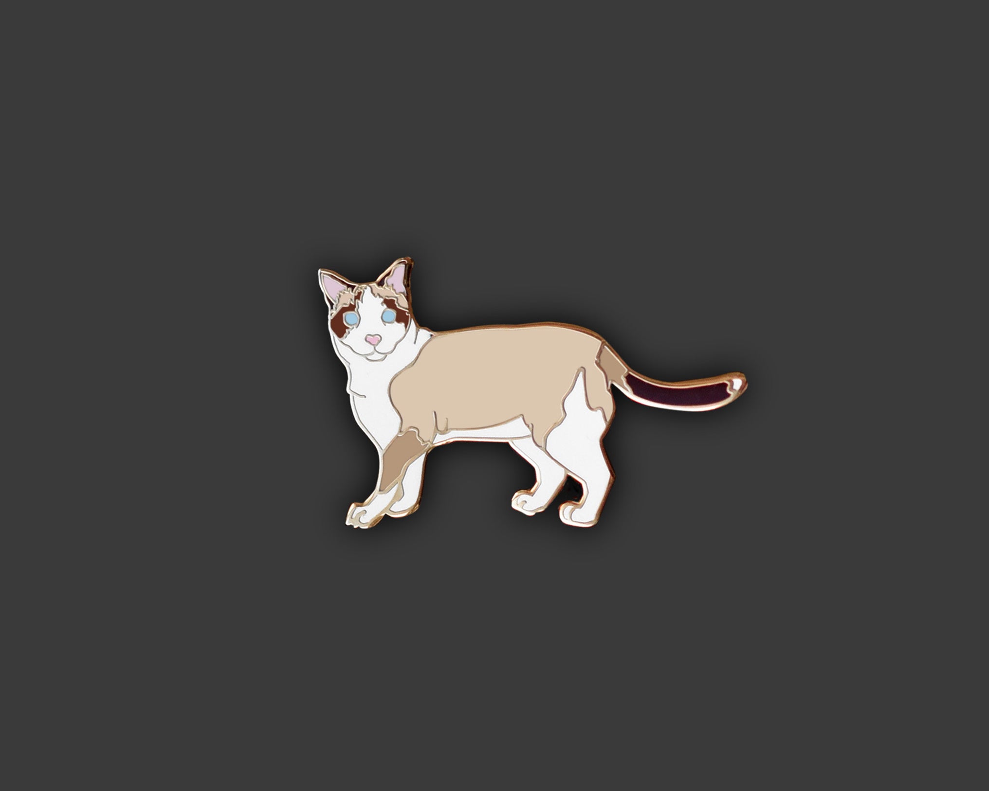 Snowshoe Cat Pin