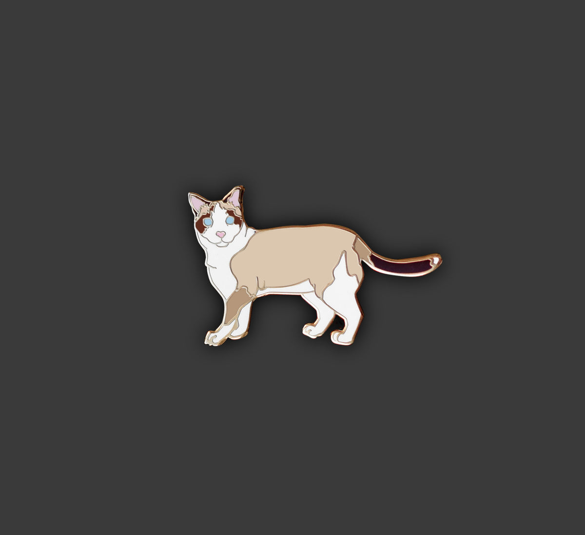 Snowshoe Cat Pin