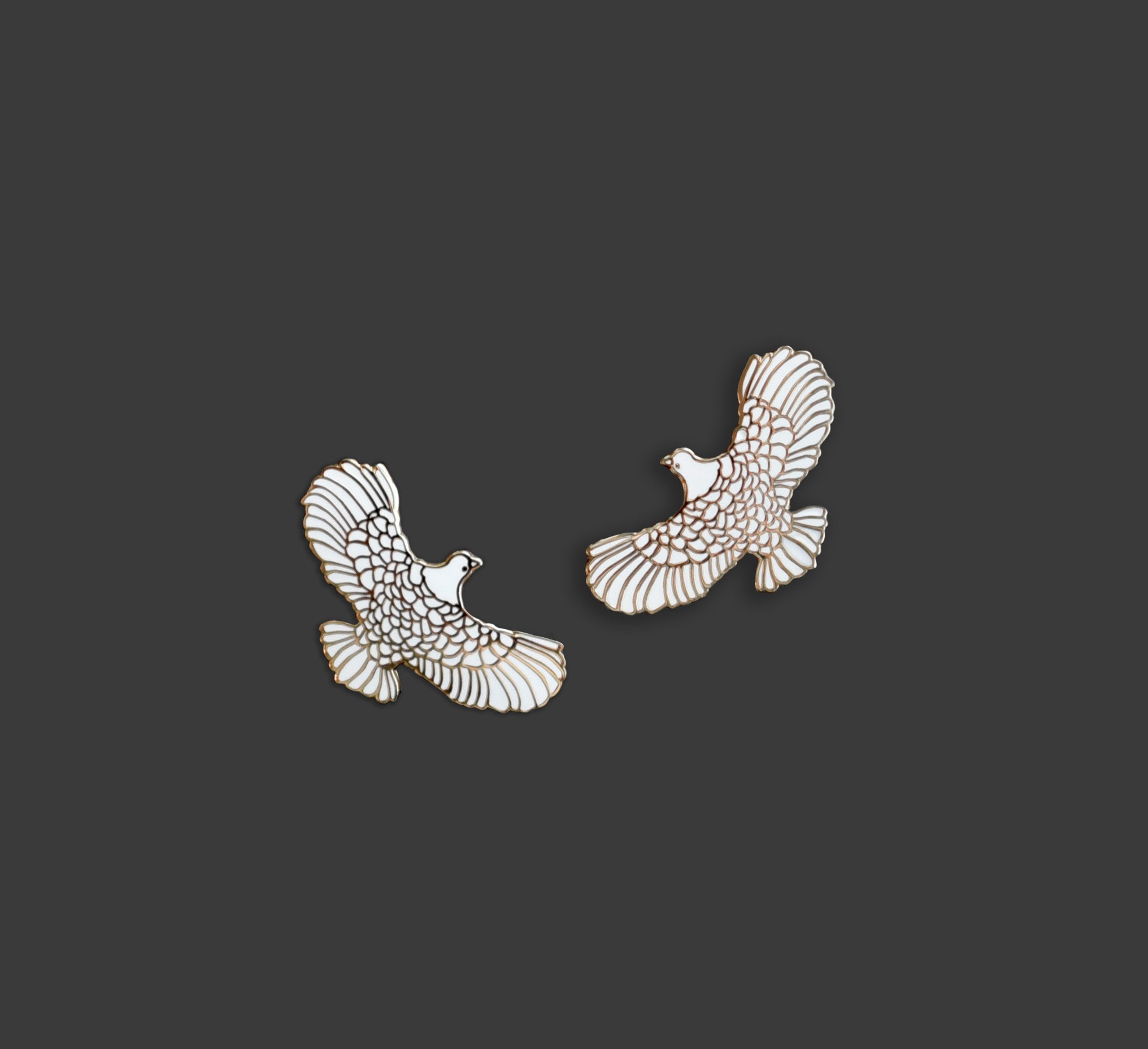 Two Turtle Doves Pin